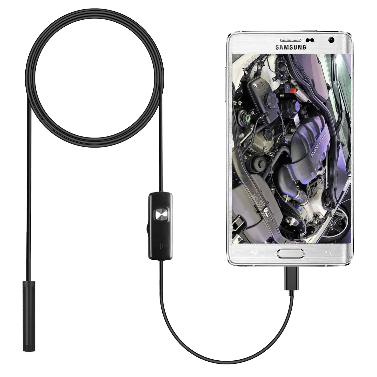Caméra endoscopique Android 3 en 1, 7mm, USB/Micro USB/Type-C, étanche,  pour smartphone, avec OTG et UVC PC