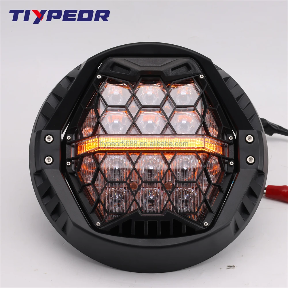 product tiypeor emark dot approved high power light 7inch led headlight kits headlamp drl motorcycle lighting for harley dyna and glide-4