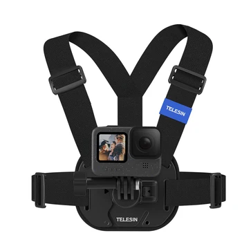 Telesin New Upgrade Action Camera Mount Accessories for Go Pro Quick Release Vest Chest Strap for gopro Camera detail image