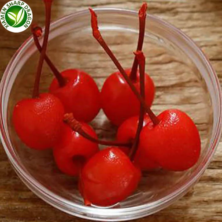 Sharp Dragon Red Cherry Style Canned Thai Fruit 1 Ton Dry Edible Chinese Canned Food 3 Years Shelf Life Preserved With Syrup