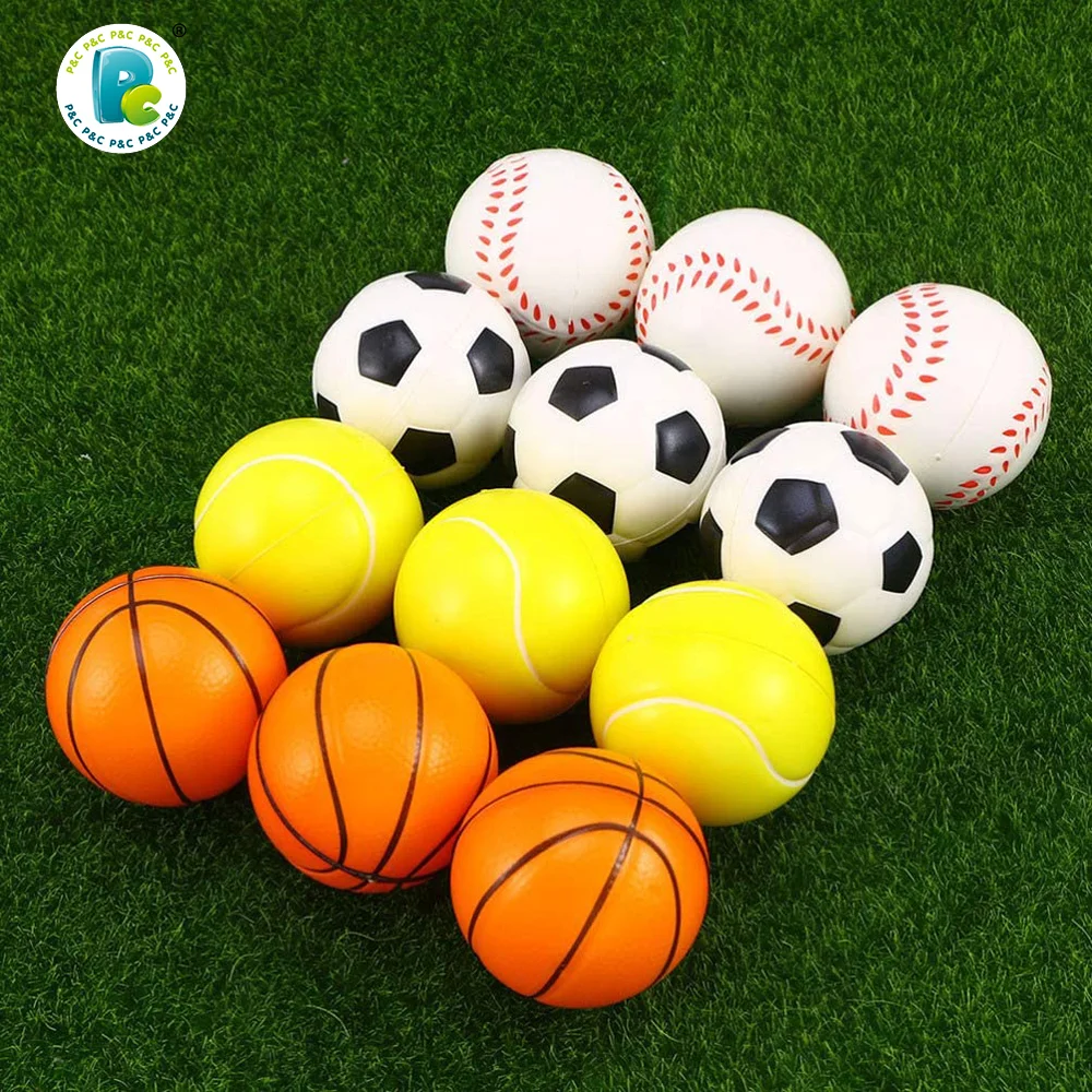 Спортивные мячи из пенопласта для детей маленький легкий полиуретановый мяч-антистресс игрушка включает в себя теннис баскетбол бейсбол и футбол малышей