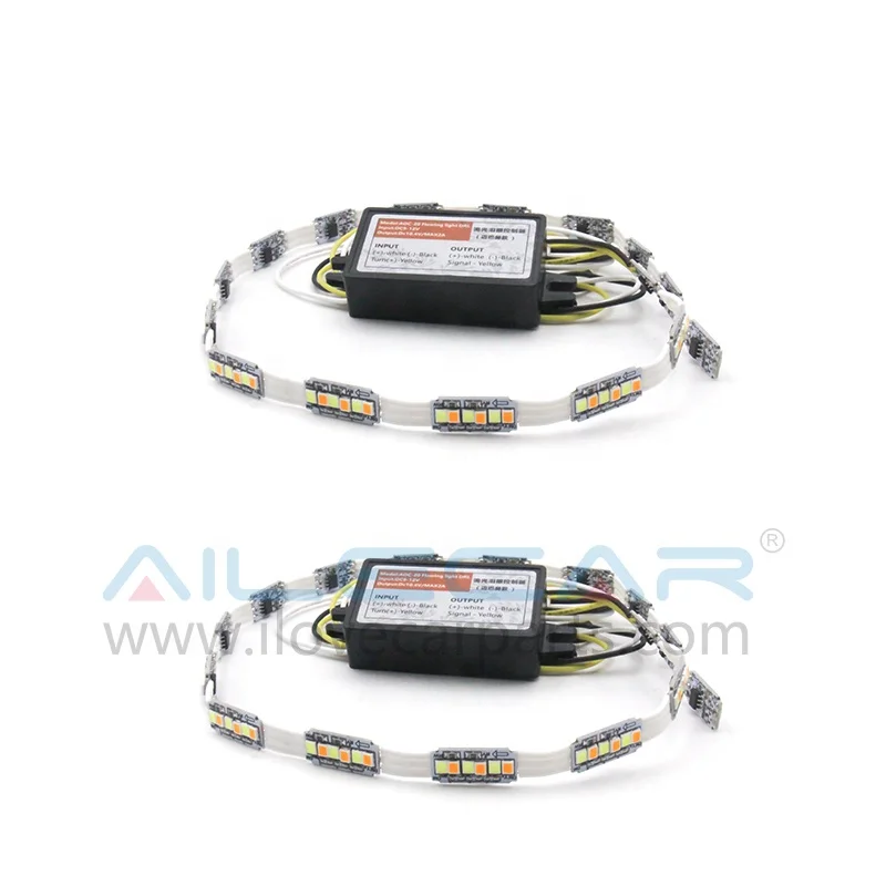 AILECAR Sequential LED DRL Strip May bach Mode Car LED Strip Light for Universal Car Motorcycle