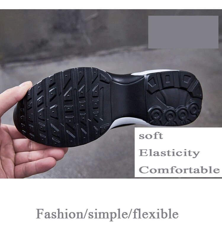 Women's Elegant Air Cushioned Thick Bottom Sneakers Pu Cowhide