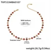 TXP533-red zircon necklace Lengthen-Promotion