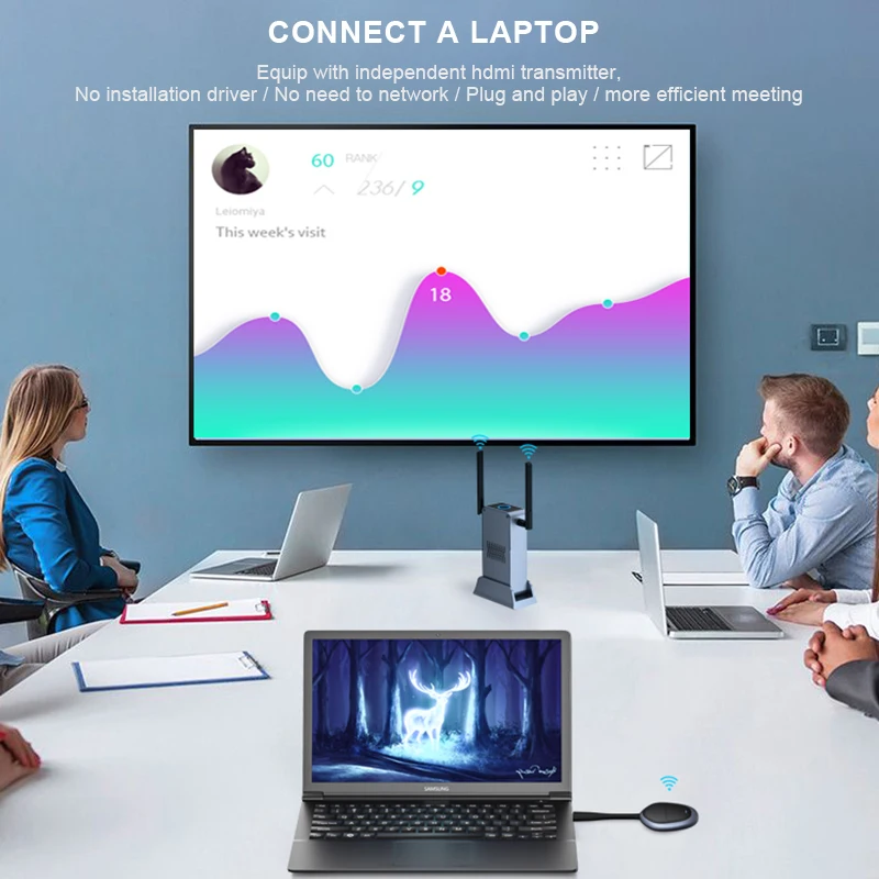 Adattatore VGA A HDMI 1080P 60Hz | Con Audio 3.5mm | Per PC, Laptop, TV Box | Convertitore Universale - Foto 3