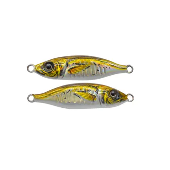 3D Printed Metal Barracuda Dying Fish UV Glow Jigging Lure for Long-Distance Casting Freshwater Bass & Carp Bottom Fishing – Metal Jig – view 3