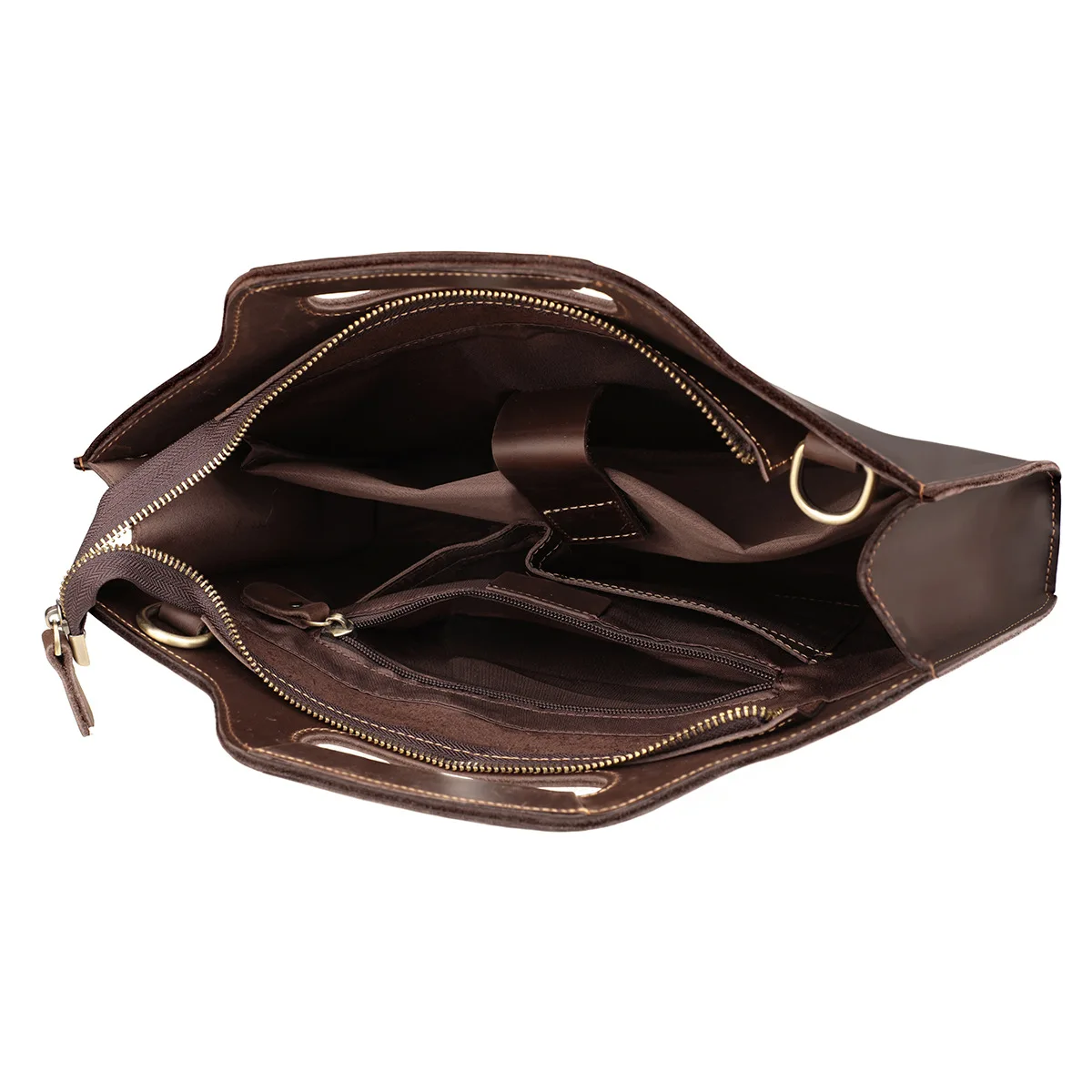 Wholesale Price Full Grain Leather Cow Hide Case Messenger Business Bag Real Genuine Full Leather Computer Laptop Briefcases