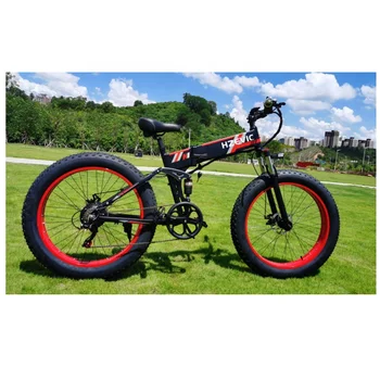 HZEVICフルサスペンションファットバイク26インチEバイク48v電動自転車