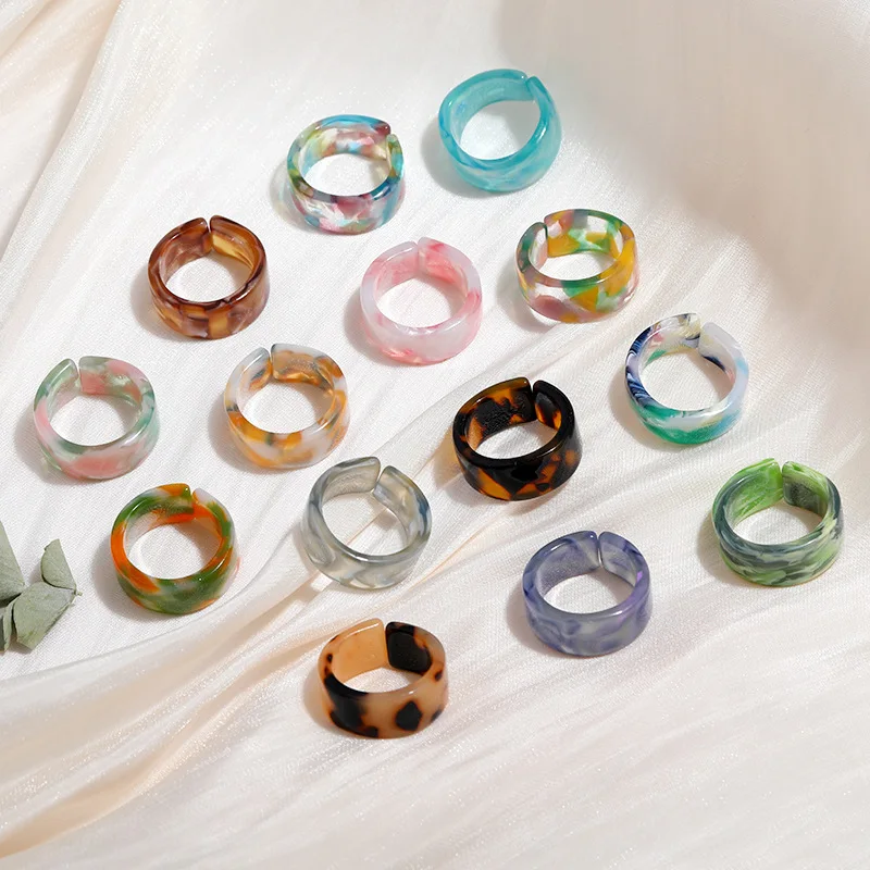 Acrylic Resin Rings Women, Ring Women Transparent