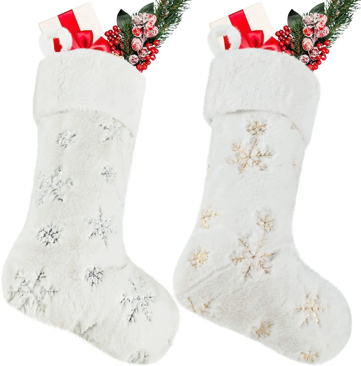 Wholesale 2023 Socks In Bulk Snowflake Pattern Plain Christmas
