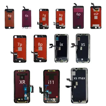 Mobile phone lcd Screens for iphone 5 6 7 8 5S 6P 6S 6SP 7P 8P X XS XR 11 XS Max Mobile Phone LCDs