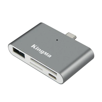 KingMa Type-C Smart Card Reader Multi-functional Card Reader for Phone,Tablets and Computer