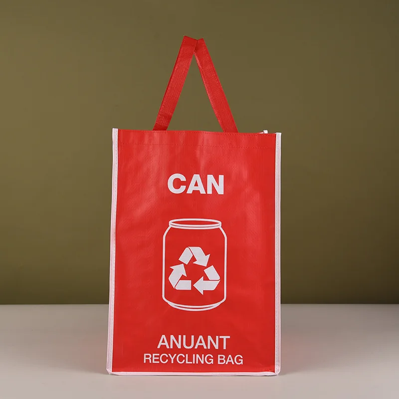 Can Paper Glass Recycle Garbage Pp Bins Woven Tote Bag Eco Friendly Recycling Pp Woven Garbage
