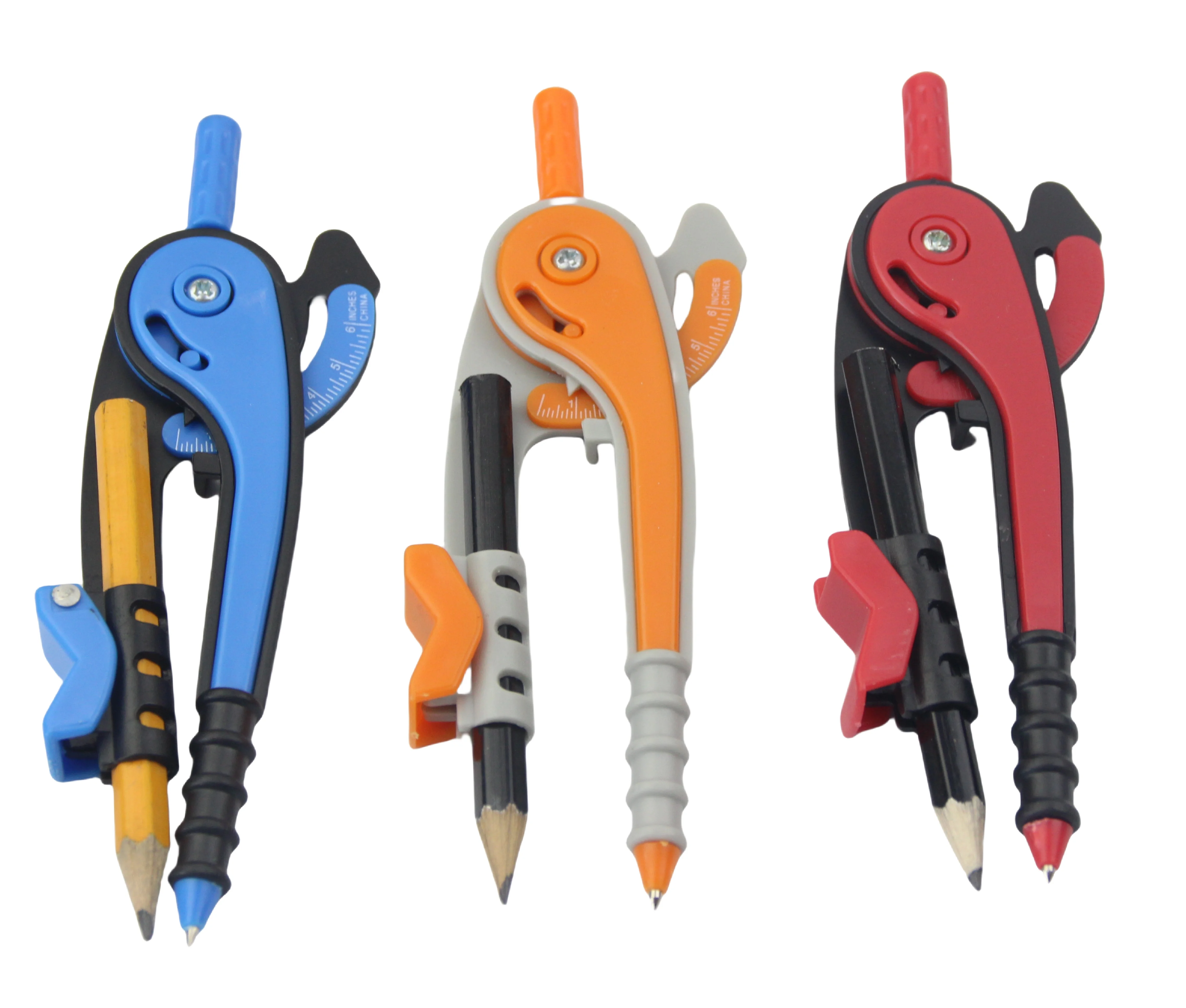 Прямые продажи регулируемые пластиковые компасы для студентов долговечные и не легко повредить реквизит математического рисования