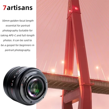 7Artisans 50mm F0.95 APS-C Large Aperture Portrait Lens Manual Focus Lens for E/EOS-M/FX/M43/Z-Mount Camera product image