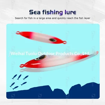 Road-Opening Big Heavy-Pound Fat-Type Night-Glow Jig 200g-600g Sea Fishing Boat Fishing Lead Fish Lure for Saltwater Fish – Metal Jig – view 4