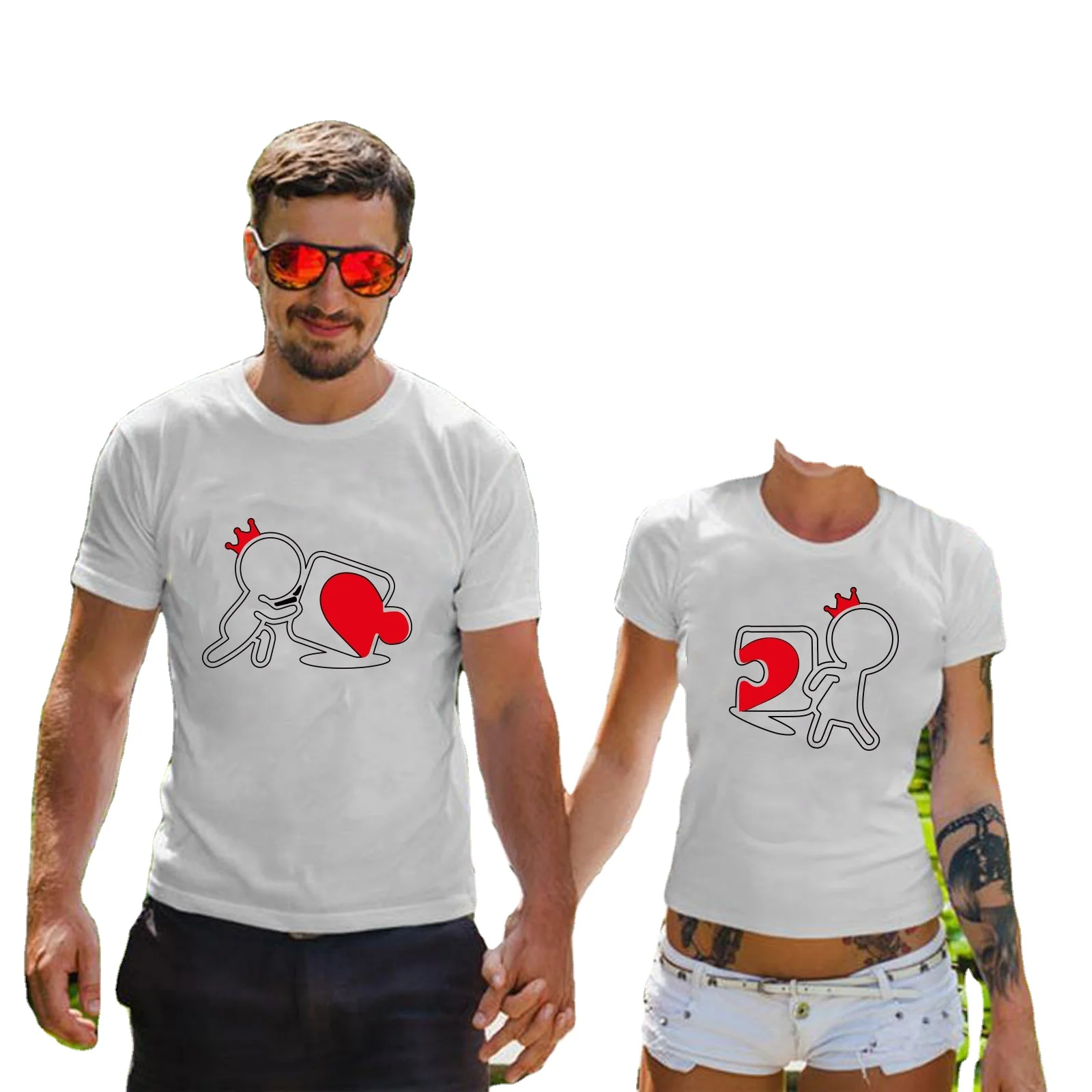Camiseta de longitud más larga con logotipo Brillante Amour