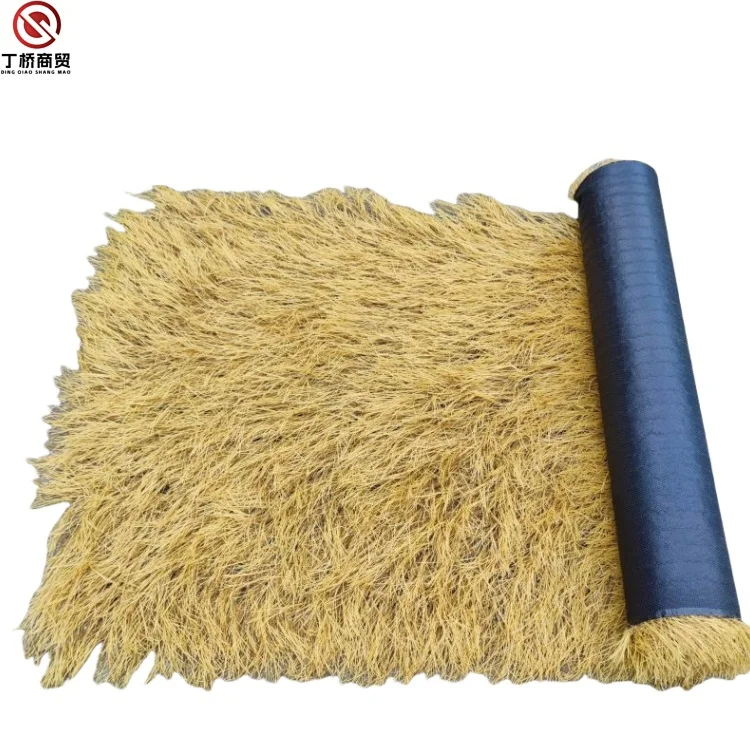 Durable Simulation Cogon Grass Artificial Synthetic Thatch Roof for Hut
