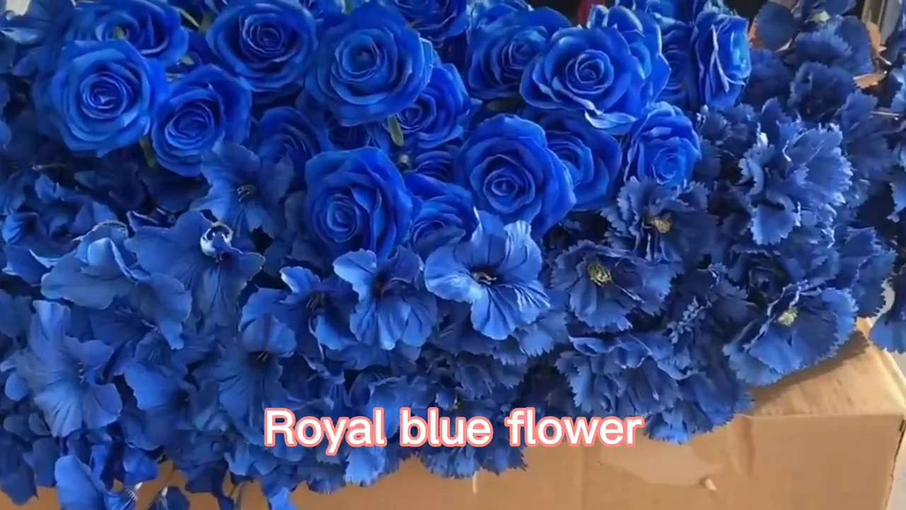 A554 Wedding Navy Blue Flowers Royal Blue Event Decor Royal Blue