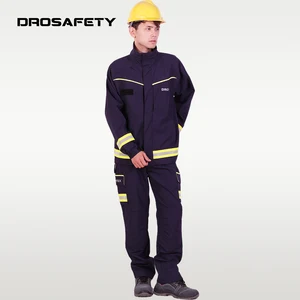 Protective Aramid Safety Clothes Reflective Workwear Fire Resistant Jacket Pants Customized Work Suits