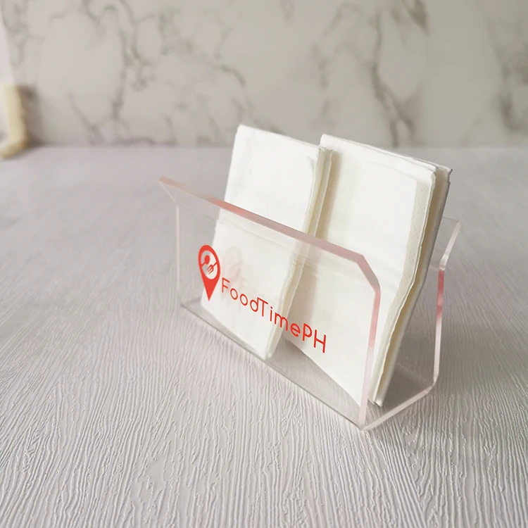 Acrylic Guest Towel Napkin Holder Clear Lucite Paper Hand Towel