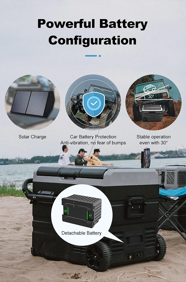 Alpicool Tsw40 40l Auto Fridge Solar Electric Cooler Box Refrigerator