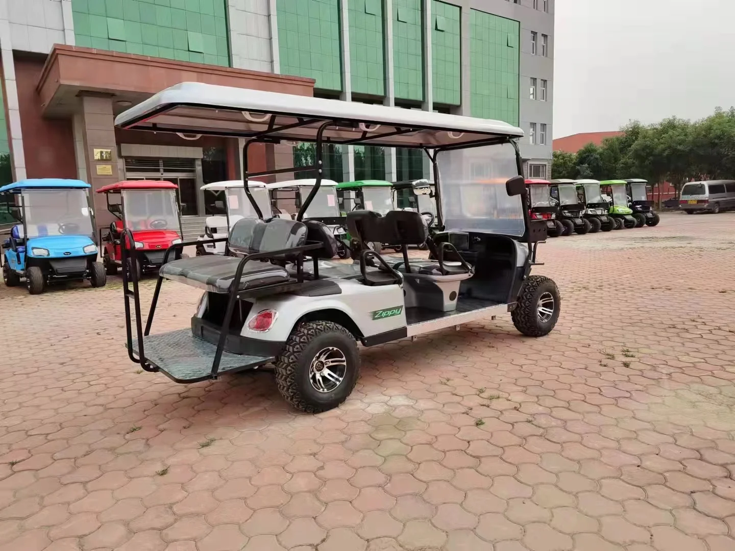 2022 г., Sharefe, тележка для гольфа на 4 + 2 места, 6 мест, электрическая тележка для гольфа, распродажа, складное стекло для экрана