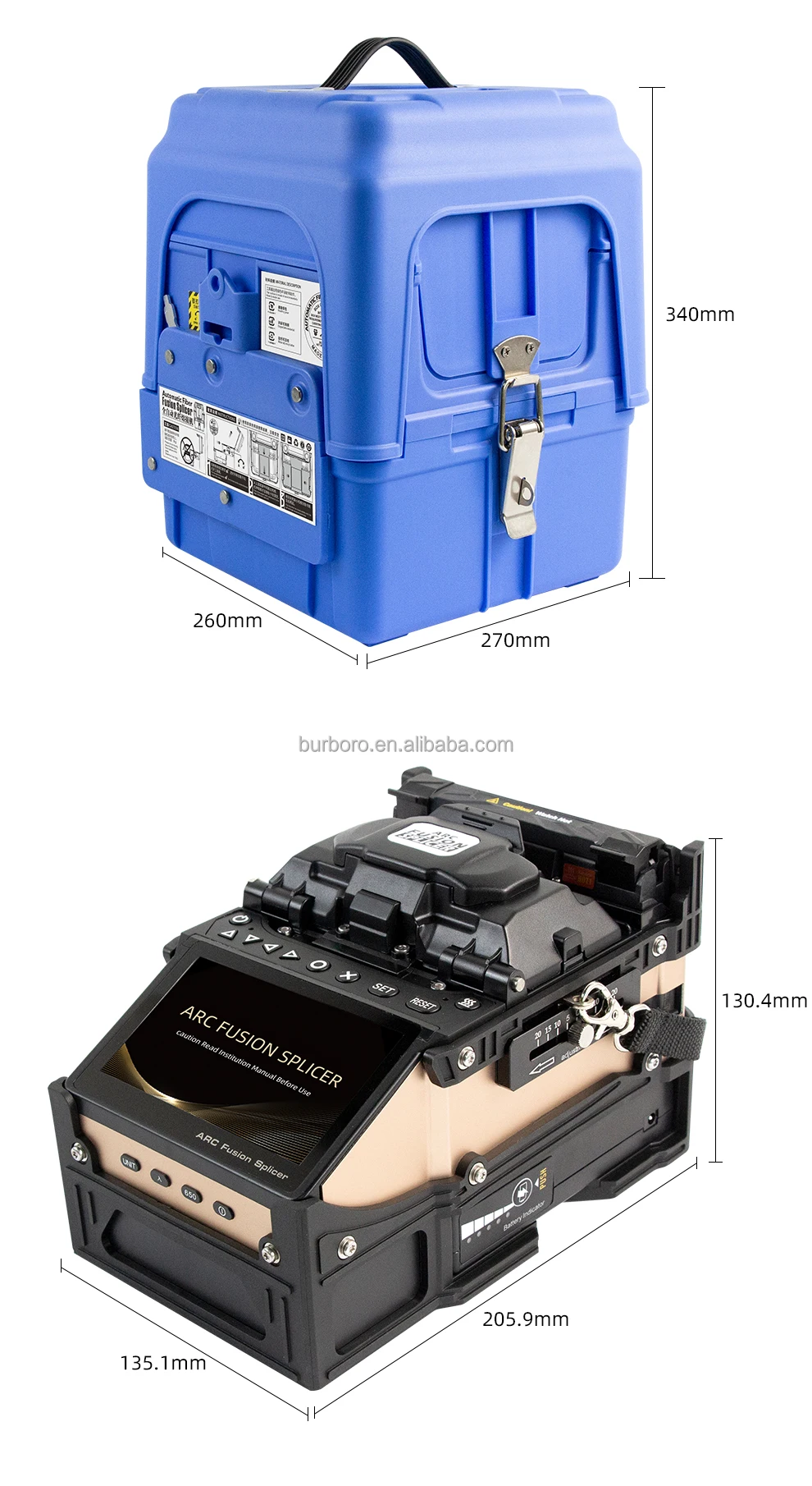 Pt650 Splice Machine Portable Premium Fusion Splicing Machine Arc Welding FTTX Fusion ...