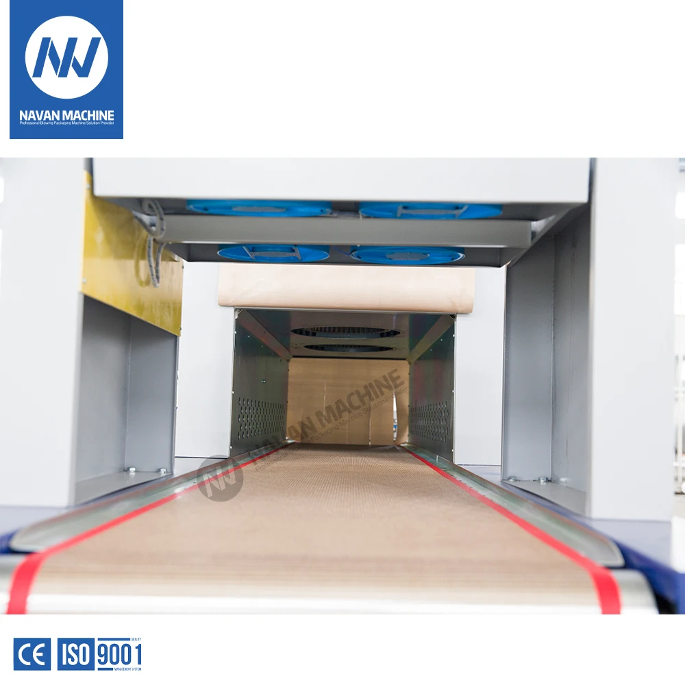NAVAN Automatic PE Film Shrink Wrapping Beverage Bottle Cans Jar Packaging Machine supplier