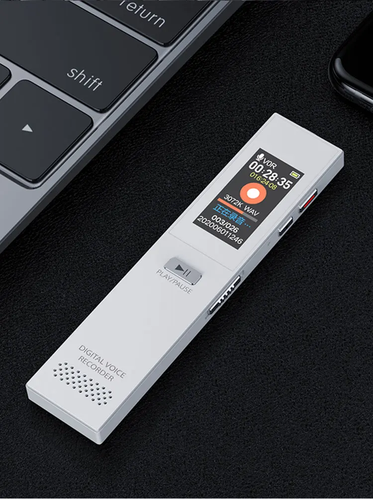 Waterproof Mini Digital Audio Voice Recorder Sound Playback With Speaker Voice Recording Pen Mp3 Player