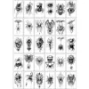 Tc-halloween skeleton spider set-5797cm-30 pieces per set