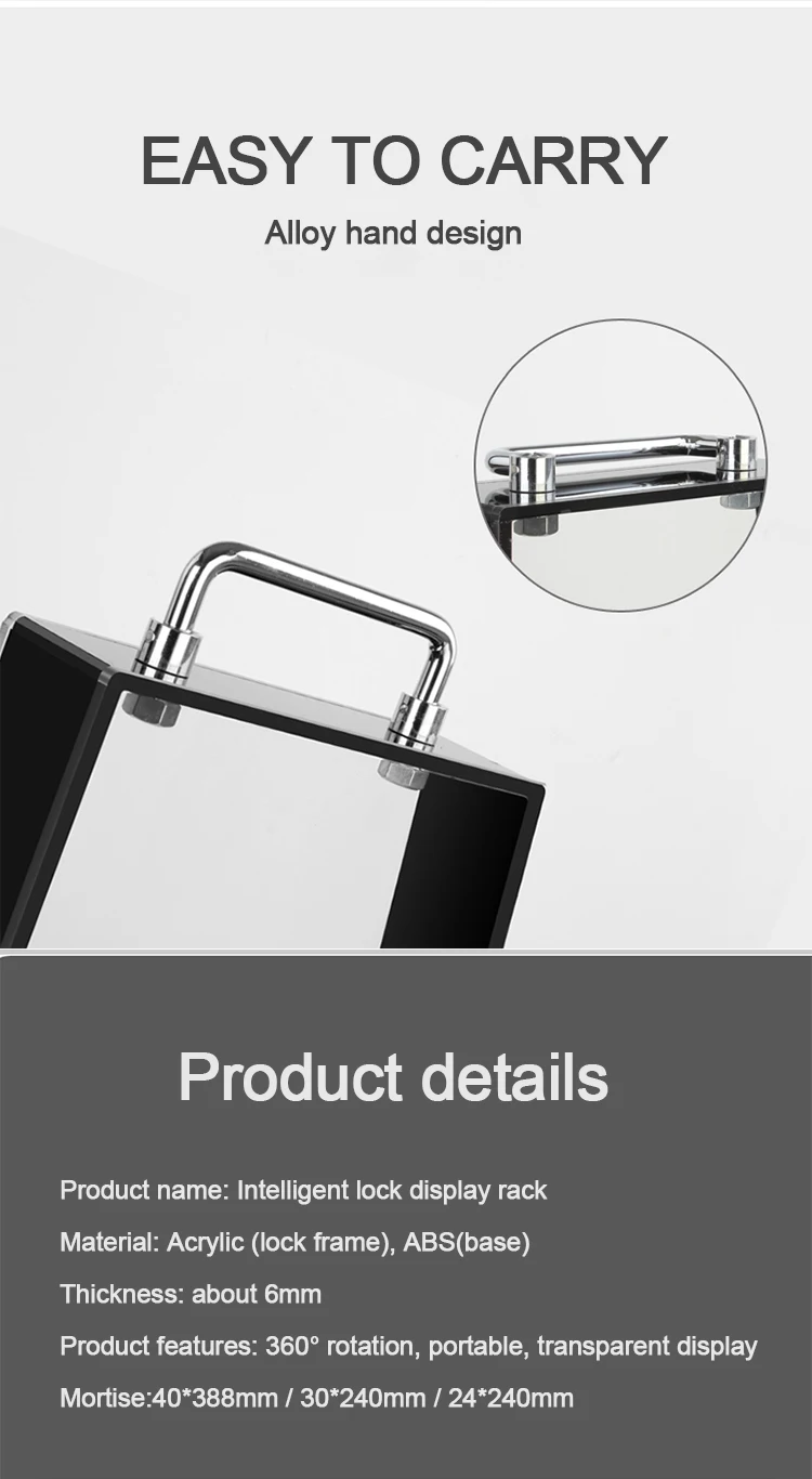 Smart Door Lock Display Stand Digital Door Lock Rotating Display Rack