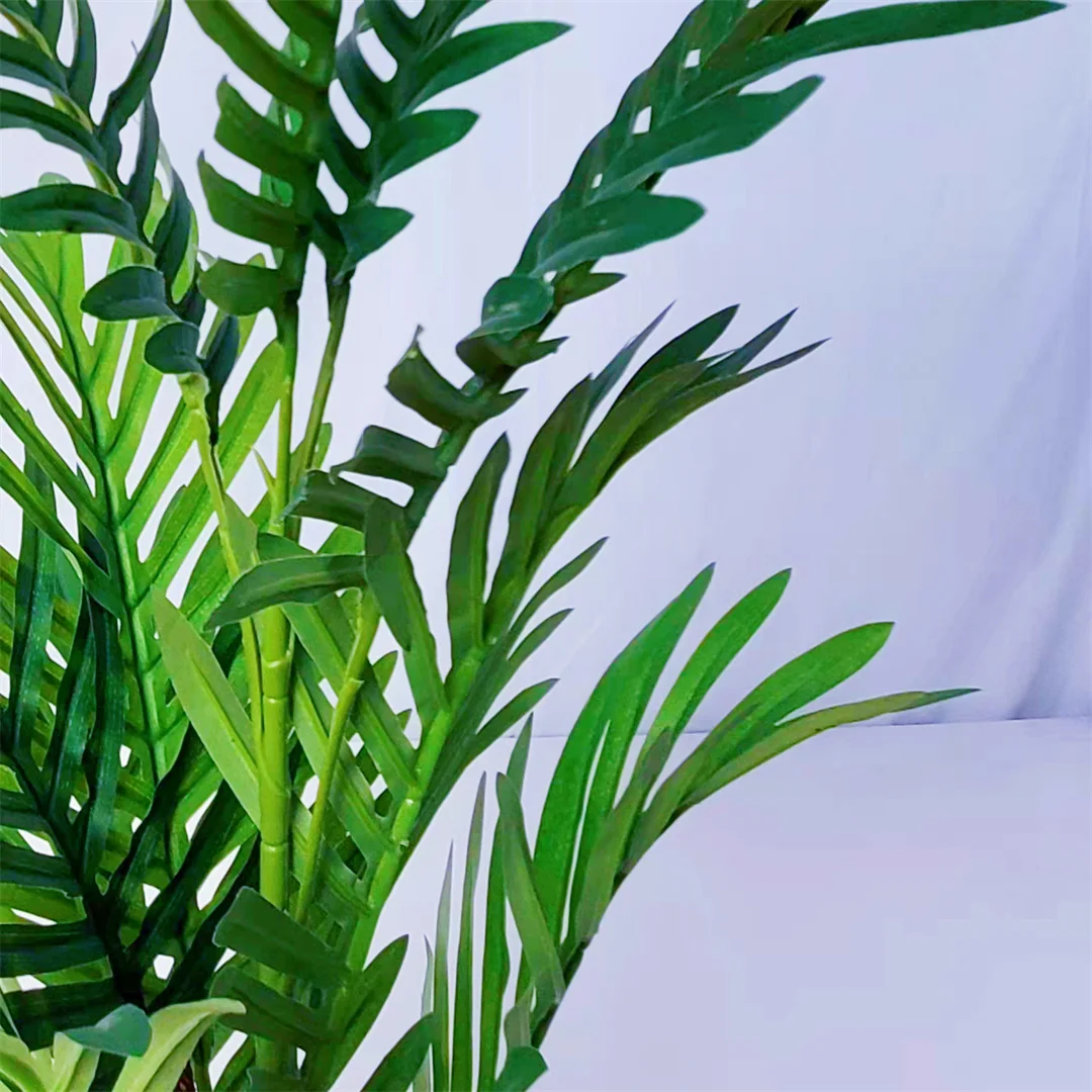 Artificial Paradise Mini Palm Tree Chamaedorea Faux Tall Green Fronds