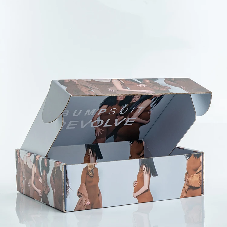 Fashionable Design Mailer Box with Custom Logo for Clothing Shoes Apparel Gift Packaging Corrugated Shipping Boxes