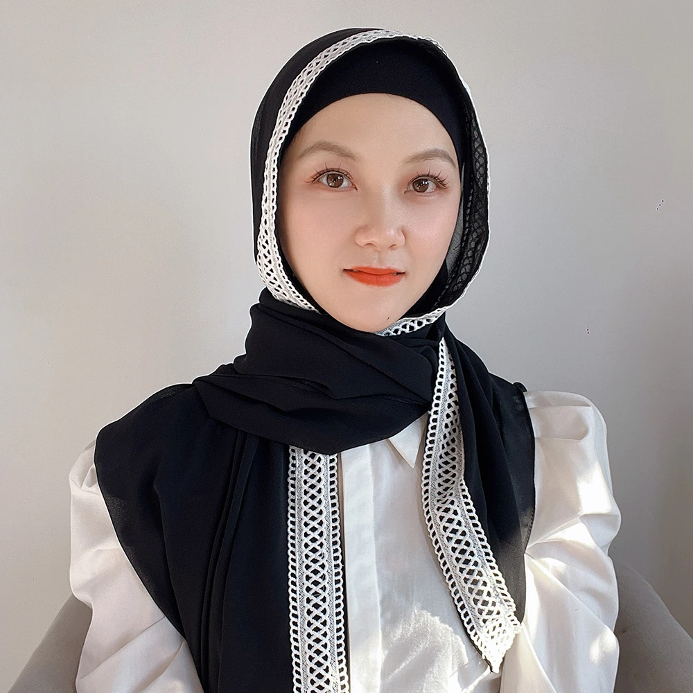 Shop Our Solid Color Chiffon Hijab Scarves for Muslim Women