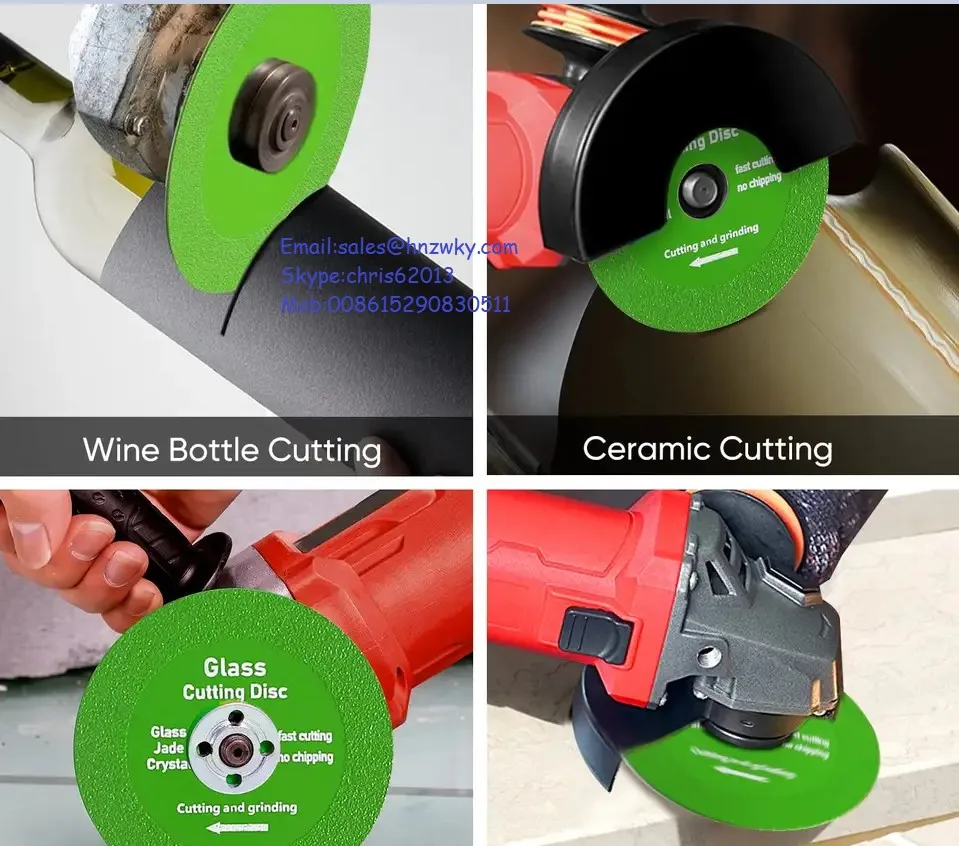 Disco Da Taglio Per Vetro Sottile Da 1 Mm, Lama Per Sega A Disco Da Taglio Diamantato Per Il Taglio E La Rettifica Regolari Del Vetro - Foto 6