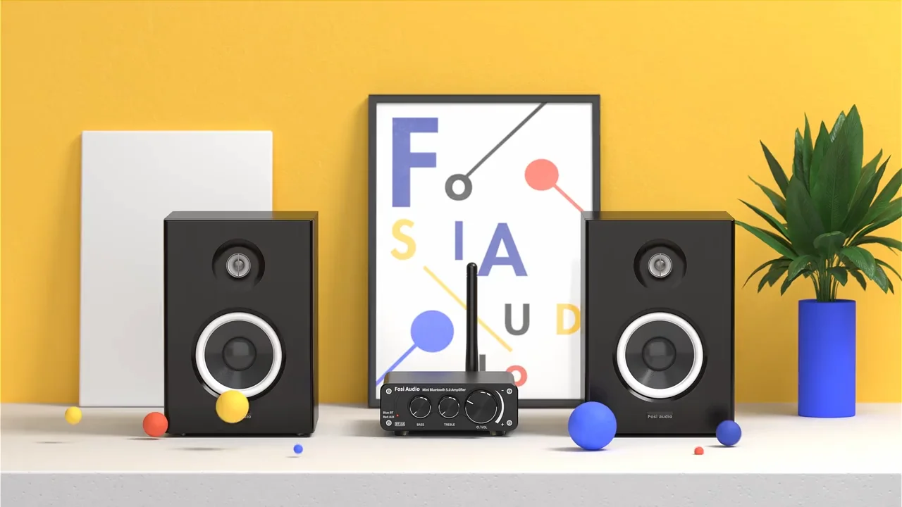 FOSI Audio Blue Vacuum Tube Amplifier 50W Portable Amp