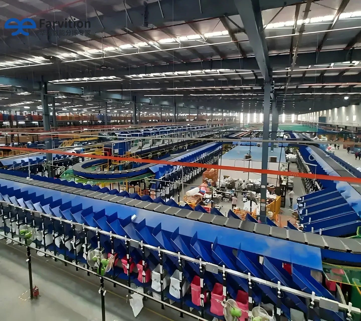 Hardbind Sorter Efficient Parcel Sorting with HUAYUAN Automatic Cross Belt Sorter