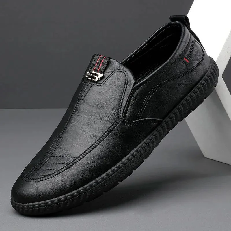 outdoor walking style Durabillity brown black Loafer shoes man outdoor slip on offical shoes for men