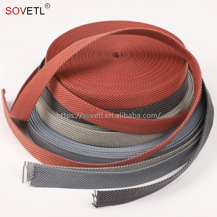 Woven Combination Canvas Belt with Conductive Webbing for Pendant Light