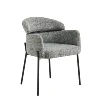 Charcoal Grey Heather Tweed Chair