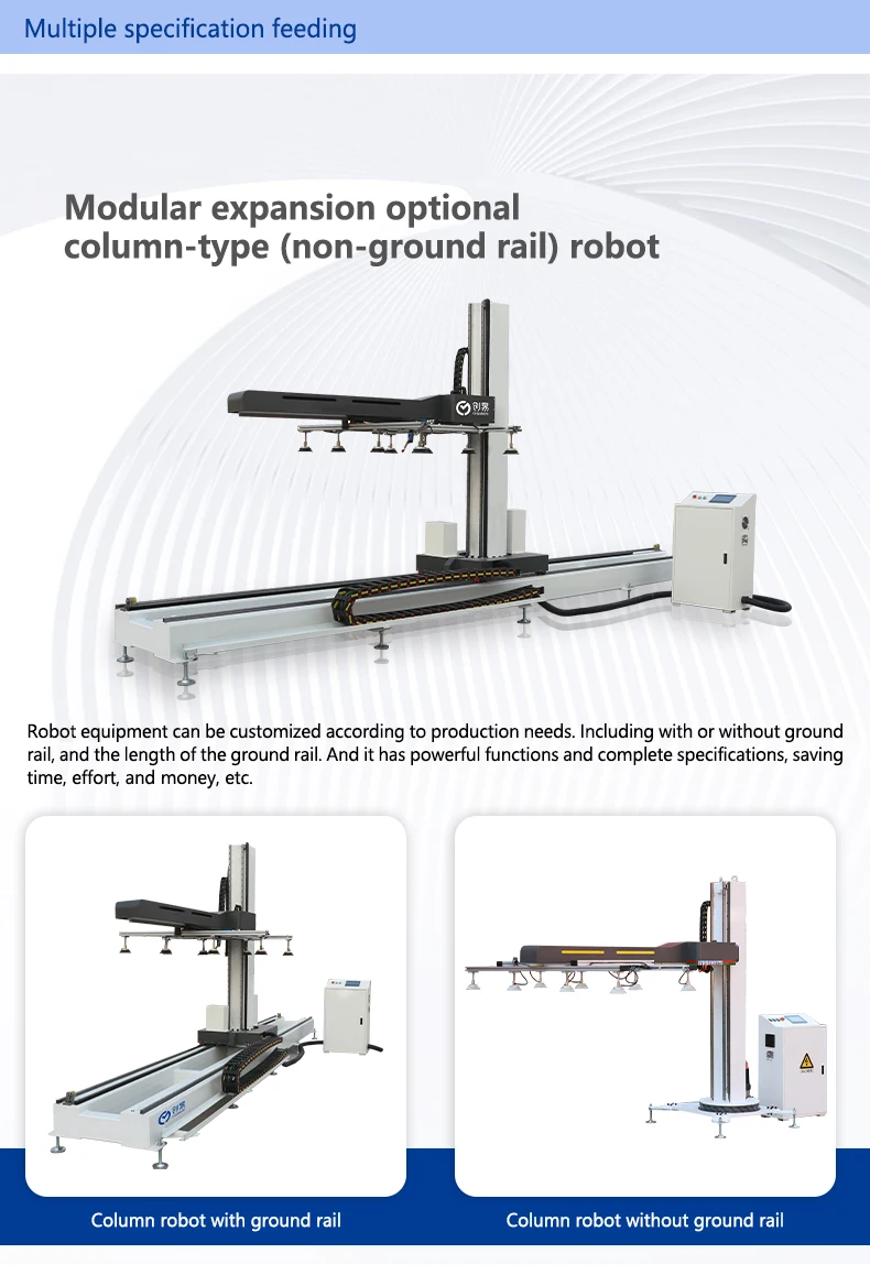 Guiding Rails Robots Ground Rail Robot Fully Automated Sheet Metal Loading System for Ground ...