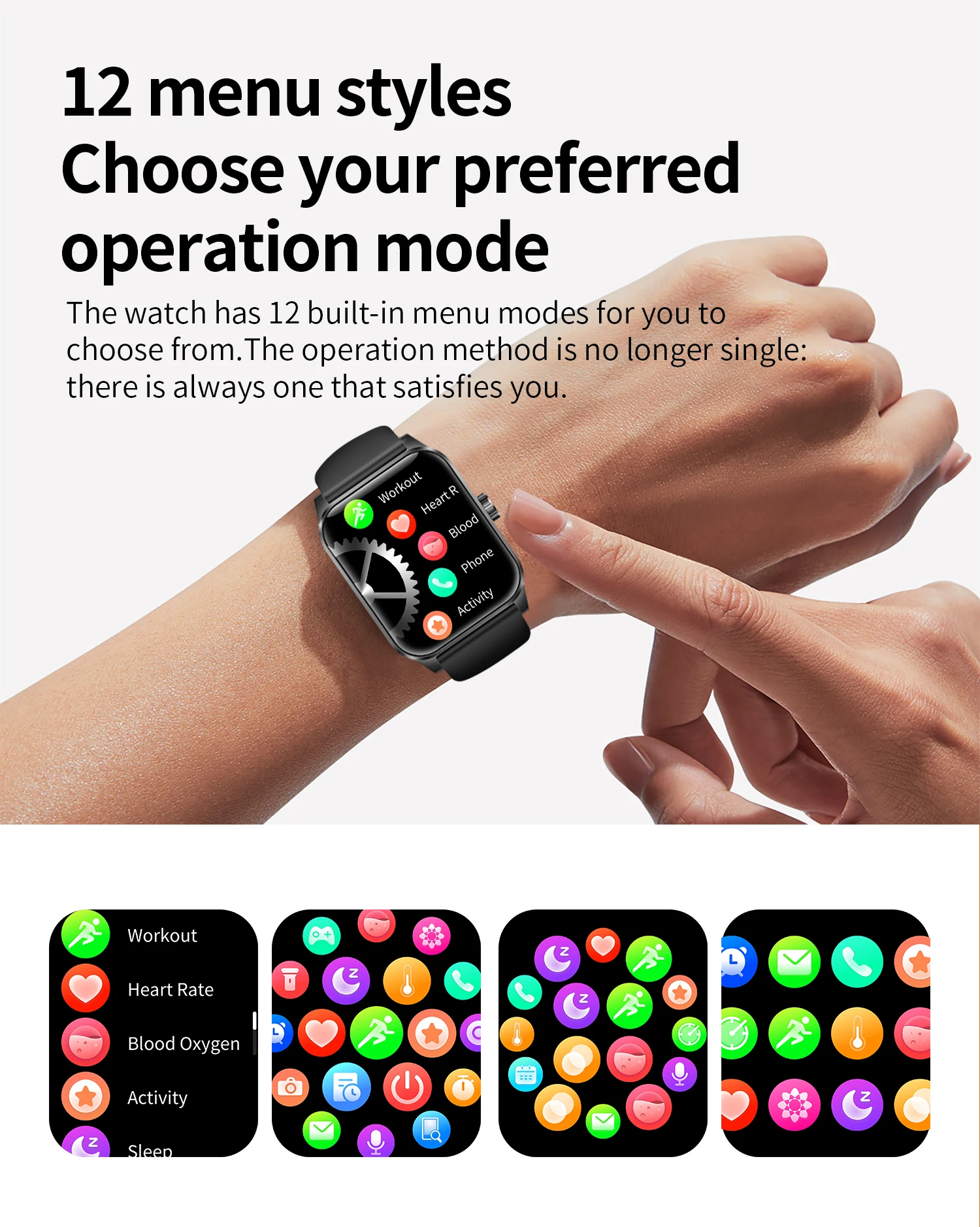 SNAVNET V25Z Smart Watch 2026 with TFT IPS HD Screen Display Voice Assistant BT Calling Heart Rate Smart Watch for Men Women