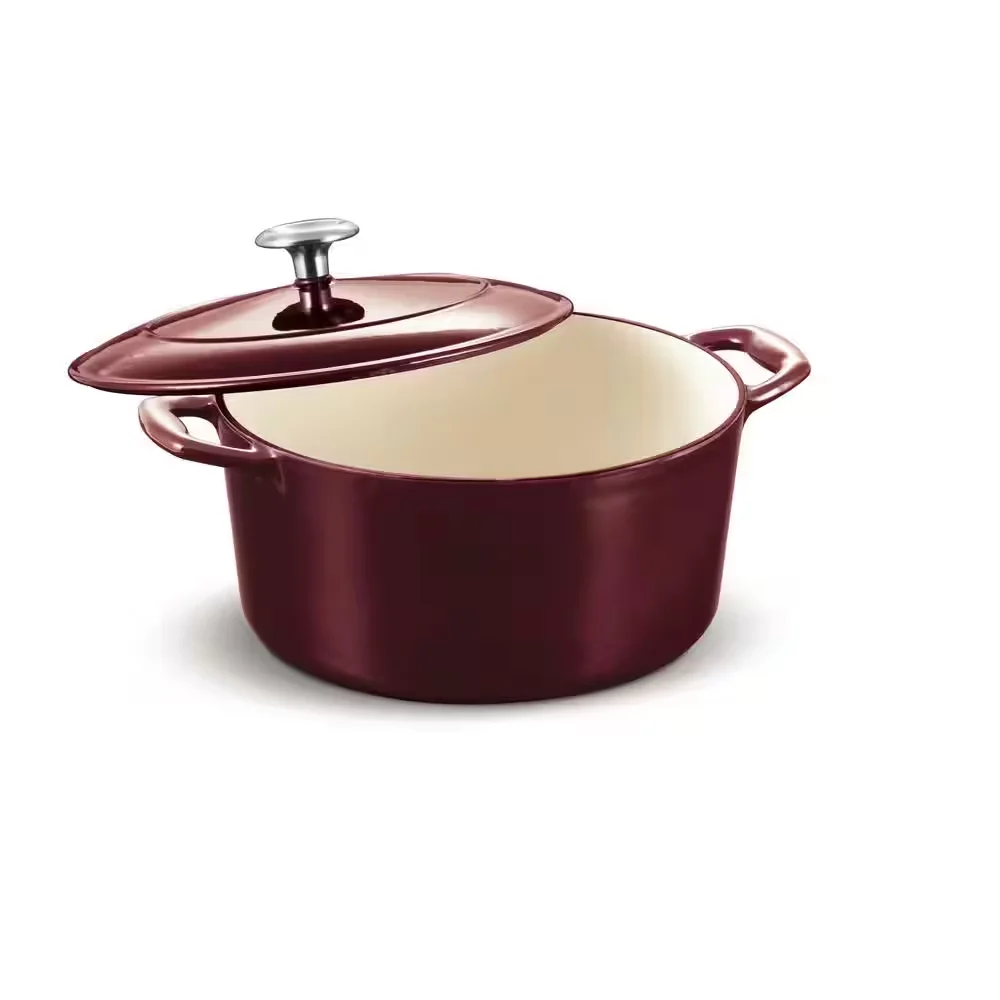 Factory OEM ODM Custom Non Stick Enamel Iron Cast Cooking Pots Casserole Oven Mini Round Cast Iron Dutch Oven