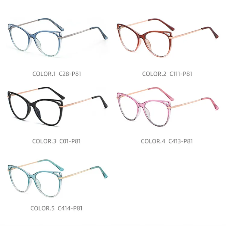 Occhiali da vista personalizzati economici all'ingrosso con Logo  personalizzato TR90 montature per occhi di gatto occhiali da vista per  occhiali da