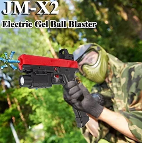Гель пистолет Blaster JM-X2 Электрический гель мяч Blaster с высокими показателями в собранном виде игрушечный пистолет для съемки на открытом воздухе или боевой игры