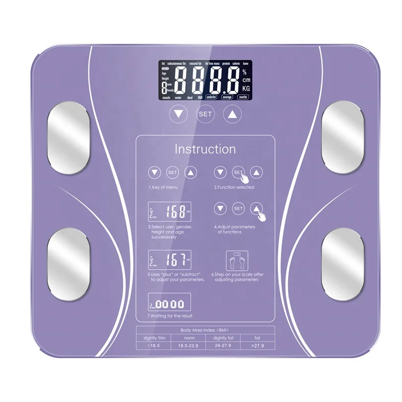 BATHROOM SCALES WEIGHING DIGITAL LCD ELECTRONIC HOME BODY GLASS
