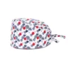 T001 Cappellino con lacci e stampa ananas blu