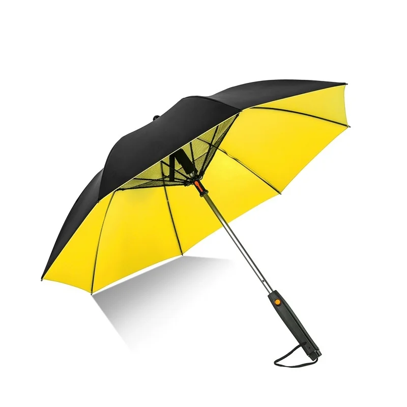 Customizable Manual Cooling Straight Pole Umbrella with UV Protection for Travel and Use in Sun or Rain Factory Direct
