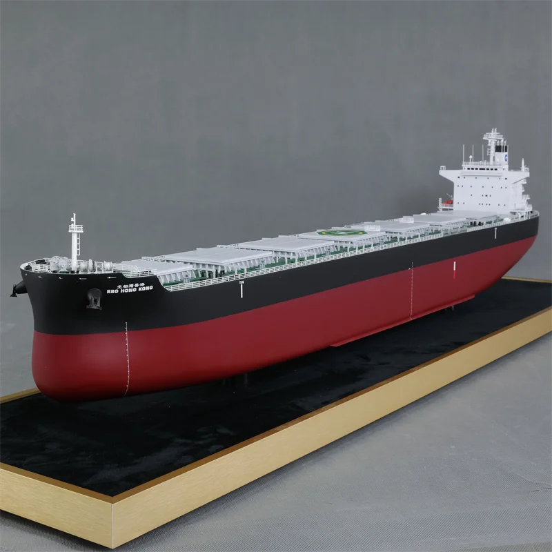 【A】O.A.S Handmade Customized 114.5cm Bulk Cargo Ship Model Factory Shipping Gift Model for Christmas or Father's Day